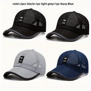 4-pack Men’s Summer Mesh Baseball Caps, Breathable Schiffy Trucker Mesh Hats, Sun Protection Dad Hats For Outdoor Activities, Stylish Snapback With , Hand Wash Only Clothing, Shoes & Jewelry Shop Online at Dubai Trades