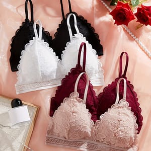 4-pack Sexy Lace Push-up Bra Without Steel Ring, Bra With Chest Pad, Beautiful Back, Comfortable Bras Shop Online at Dubai Trades