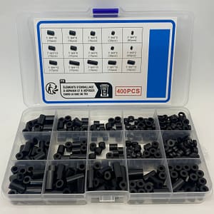 400-piece Nylon Plastic Round Spacers Assortment Kit – Non-threaded Standoff Washers For M3 M4 Screws, Lightweight Round Spacers For Power Sockets, Switches – Various Sizes Hardware Shop Online at Dubai Trades