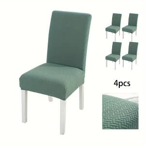 4/6pcs New Jacquard Stretch Chair Covers For Restaurants, Hotels, And Home Dining Tables, Featuring Non-slip Cushions, Suitable For ., Chair Covers For Dining Chairs Chair Slipcovers Shop Online at Dubai Trades