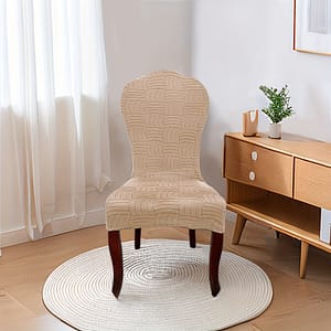 4/6pcs Stretchable Jacquard Dining Chair Covers, Elastic Slipcovers For – Home Decor, Contemporary Style Chair Slipcovers Shop Online at Dubai Trades