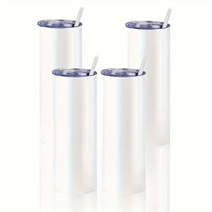 4/8/10pcs, Sublimation Tumblers Blank 20 Oz Straight With Straw, Stainless Steel Double Wall Insulated For Press Machine Home & Kitchen Shop Online at Dubai Trades