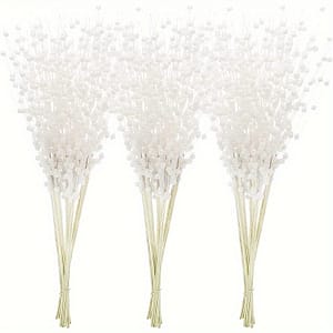 4pcs Artificial Stem Ornaments, Decorative Bead Sticks, Glittery Twigs, Picks, Branches For Christmas Tree, Small Vase, Holiday, Wedding, Party (17 Inches, Rose Golden) Artificial Flowers Shop Online at Dubai Trades