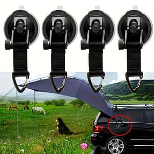 4pcs Heavy-duty Suction Cup Tent Anchors – Round & Triangle Shapes For Secure Outdoor Camping, Awning & Canopy Fixation Rv Awnings Accessories Accessories Shop Online at Dubai Trades 2