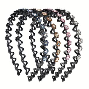 4pcs Joyo Non-slip Rhinestone Headbands – Elegant Solid With Sparkling Gemstones, Women & Girls, Ideal For Dress-up & , Valentine’s Day Gift, Joyo Accessories Shop Online at Dubai Trades