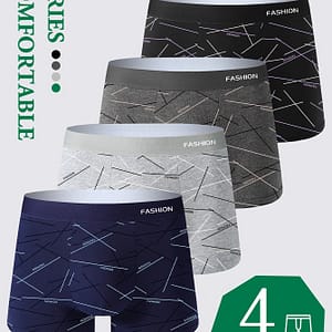 4pcs Men’s Boxer Briefs, Breathable Comfy Boxer Trunks, Athletic Shorts, Men’s Casual & Underwear For Men Boxer Briefs Shop Online at Dubai Trades 2