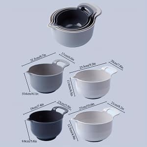 4pcs Thickened And Deepened Baking Mixing Bowl, Egg Beater, Mixing Plate, Noodle And Noodle Plate Bakeware Shop Online at Dubai Trades