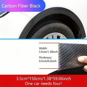 4pcs Universal Matte Pvc Wheel – Anti-scratch And Collision Protection Strip For Front Fender, Polishing Finish, Left Placement, Applicable, Plastic Material, Universal Fit Automotive Shop Online at Dubai Trades 2