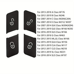 4pcs/set Car Unlock Decoration For E Cls Ml Gl W204 W212 W246 W166 Automotive Shop Online at Dubai Trades