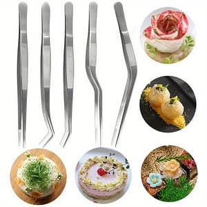 5-piece Stainless Steel Kitchen Tweezers Set, Cooking Tongs For Plating, Seafood, Bbq & Precision Culinary Tasks, Multipurpose Kitchen Tools And Gadgets Home & Kitchen Shop Online at Dubai Trades