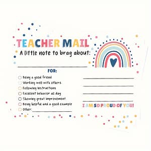 50 Pack Boho Rainbow Teacher Incentive Cards – Positive Behavior Motivation Notes For Students – Classroom Rewards For Preschool, Kindergarten, Elementary School Teachers Card Stock Shop Online at Dubai Trades