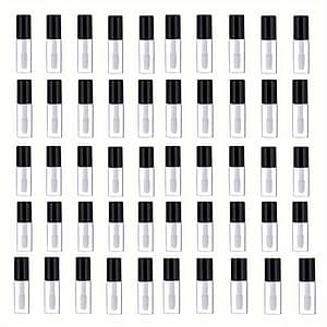 50 Packs 1.2ml Lip Gloss Tube Empty Lip Balm Containers With Black Lid For Lipstick Samples – Travel Accessories Beauty & Personal Care Shop Online at Dubai Trades
