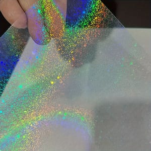 50 Sheets Sand Stars Holographic Sticker Paper 2.9×4.1 Inch Glitter Clear Holographic Overlay Cold Laminating Film Self-adhesive Vinyl Sheets Adhesive Sheets Shop Online at Dubai Trades 2