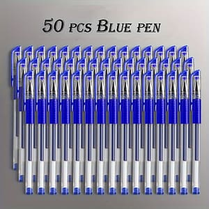 50-pack Gel & Ballpoint Pen Set – Fine Point 0.5mm – Assorted Black, Blue & – Ideal For Students, School & Office Stationery – – Age 14+ – Premium Writing Without Feathers Fine Writing Instruments Shop Online at Dubai Trades