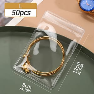 50pcs, Anti-oxidation Jewelry Bags, Jewelry Zipper Bags Clothing, Shoes & Jewelry Shop Online at Dubai Trades 2