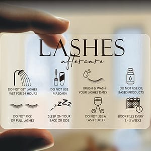 55pcs Transparent Plastic Pvc Lashes Lift Salon Lash Extension For Round Corners Business Cards Shop Online at Dubai Trades