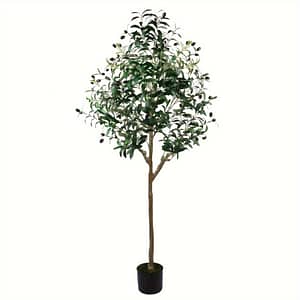 5ft Artificial Olive Tree – Ideal Indoor/outdoor Decor For Living Room, Office, Patio & More – Tree With Leaves & Fruits, Low Maintenance Artificial Plants & Flowers Shop Online at Dubai Trades