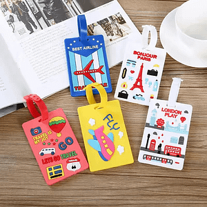 5pcs Cartoon Luggage Tag, Luggage Identification Tag, Tag, Assorted Varieties Clothing, Shoes & Jewelry Shop Online at Dubai Trades