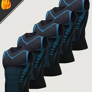 5pcs Men’ Sleeveless Tank Top Quick Dry Breathable Crossover Slimming Tight Training Stretchy Top Clothing Shop Online at Dubai Trades