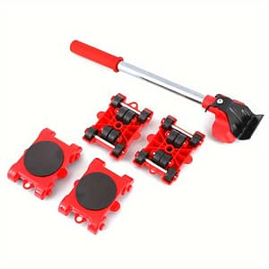 5pcs/set, Heavy Duty Furniture Lifter Mover Roller With Wheel Bar Moving Device Lifting Helper Furniture Moving Transport Tool Business, Industry & Science Shop Online at Dubai Trades