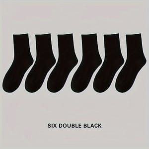 6 Pairs Of Men’s Crew Socks, Breathable Comfy Casual Socks For Men’s Outdoor Wearing Wearing Clothing Shop Online at Dubai Trades
