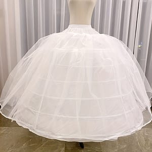 6-hoop Bridal Petticoat Crinoline Full-length Wedding Dress Underskirt Accessory, Polyester Fiber Accessories Shop Online at Dubai Trades