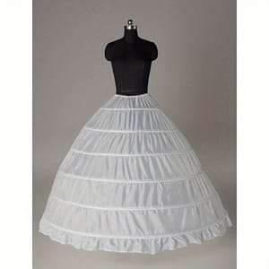 6-hoop Petticoat For Wedding & Performance Dresses – Elegant Tie Waist, No Yarn Skirt Support, Hand Washable Accessories Shop Online at Dubai Trades