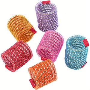 6-pack Cat Springs Toys – Striped Plastic Coil Spring Action Play Toy For Small Breeds – Interactive Stretchable Pet Toys For Cats And Kittens, No Battery Required Cats Shop Online at Dubai Trades