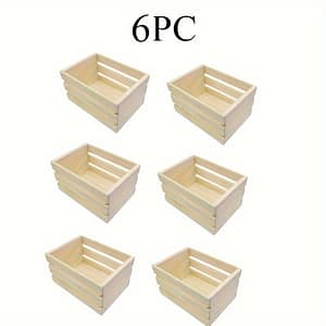 6-pack Mini Wooden Storage Baskets, Art Wooden Crates For Organizing Small Items, Storage Bins For Home Organization, Baskets, Bins & Containers For Home Organization Baskets, Bins & Containers Shop Online at Dubai Trades