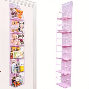 6-shelf Over-the-door Hanging Organizer With Clear Window, Polyester, Unfinished, Large-capacity Storage For Teens And Adults Baby Products Shop Online at Dubai Trades