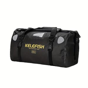 66l Waterproof Motorcycle Dry Bag – Reflective, Pvc Tail Duffle For Travel, Riding, Hiking & Camping – Fiber Pattern, Hiking Backpack Waterproof Accessories Shop Online at Dubai Trades