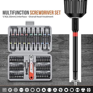 68pcs Security Bit Set With Ratchet Wrench – Steel, Includes Bits & Holder For Electric Drills & Screwdrivers 1,000 Volt Tool Sets Shop Online at Dubai Trades