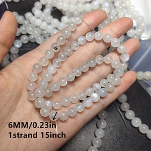 6mm/8mm Natural Round Beads For Making – Translucent Beads, Smooth Glossy , Bracelets & Necklaces, Ideal Gift , Necklace Components | Polished Bead Design | Natural Crystal Beads Clothing, Shoes & Jewelry Shop Online at Dubai Trades 2