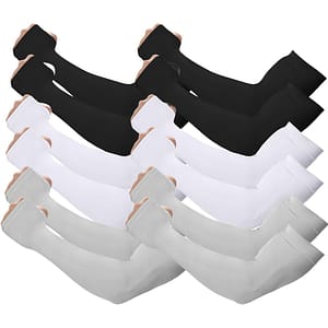 6pairs Cooling Uv Protection Arm Sleeves, Breathable Plain Color Sleeves, Suitable For Summer Outdoor Activities Clothing, Shoes & Jewelry Shop Online at Dubai Trades