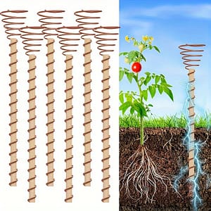 6pcs, 12-inch Electroculture Plant Stakes, Long Stakes, Electroculture Copper Coil Antenna For Growing Gardens, Garden Stakes Shop Online at Dubai Trades 2