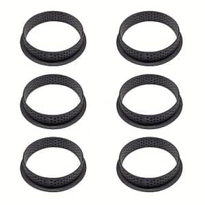 6pcs Diy Tart Rings Perforated Cake Molds Round Mousse Circle Rings French Dessert Cutter Pastry Decorating Tools Bakeware Bakeware Shop Online at Dubai Trades