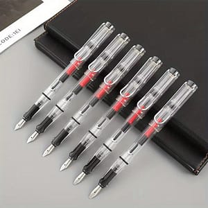 6pcs High Quality Parallel Art Font Fountain Pen, Flat Tip Fountain Pen, Gift, Stationery Supplies Fountain Pens Shop Online at Dubai Trades