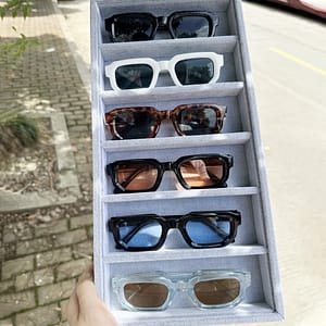 6pcs Of Stylish Square Men’s Retro Thick Frame Glasses With Wide Temples Suitable For, ,, Accessories Shop Online at Dubai Trades