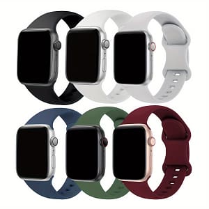 6pcs Silicone Watch Strap For Iwatch Electronics Shop Online at Dubai Trades
