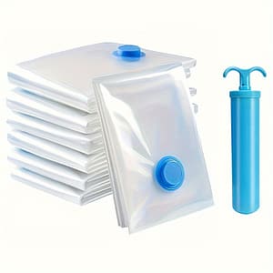 6pcs Vacuum Storage Bag With 1 Hand Pump, Portable Plastic Travel Bag Clothes Storage Bag, For Blankets, Bedding, Clothes, Quilts, Duvets, Supplies, Storage Space Saver Bags Clothing & Closet Storage Shop Online at Dubai Trades