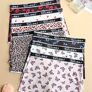7 Waist Boyshort Printed Floral Seamless Ladies Underwear Boxers Leopard Animal Pattern Soft And Comfortable. Boy Shorts Shop Online at Dubai Trades