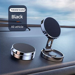 720° Rotating Magnetic Car Phone Holder: Foldable Universal Stand For Iphone 14 & Gps – Air Vent Mount Automotive Shop Online at Dubai Trades