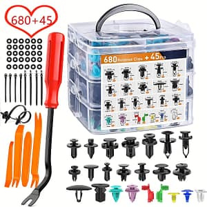 725pcs Auto Clips, Car Body Push Retainer, Pin And Rivet For Bumper/door, Trim Panel Retainer Kit Auto Removal Tool Automotive Shop Online at Dubai Trades
