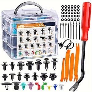 725pcs Car Fasteners Buckle Body Fixing Pins Rivets Bumper Door Trim Panel Fixing Kit Car Disassembly Tools Automotive Shop Online at Dubai Trades