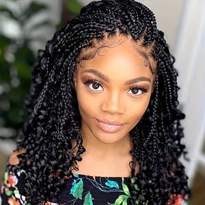 7pcs Bellqueen Goddess Box Braids Crochet Hair For Women – 10 Inch Bohemian Style With Curly Ends, Synthetic #1b Black, And Beauty & Personal Care Shop Online at Dubai Trades