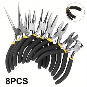 8pcs Mini Jewelry Pliers, Round Curved Needle Nose Beading, Diy Craft Tools Kit For Jewelry Making And Repairing Arts, Crafts & Sewing Shop Online at Dubai Trades