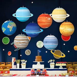 8pcs Space Lanterns Paper Lanterns Colorful Hanging Decorations Solar System Lanterns For Kids Classroom Science Birthday Outer Space Party Decorations Hanging Ornaments Shop Online at Dubai Trades