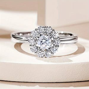 925 Pure Silvery Real Moissanite Sun Flower Ring Adjustable Ring Mouth For Women And Girls Birthday Hot Selling Proposal Engagement Wedding Anniversary Birthday Gift Clothing, Shoes & Jewelry Shop Online at Dubai Trades