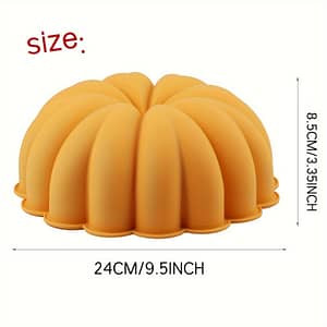 9inchsilicone Round Cake Pan, Large Pumpkin Shaped Silicone Cake Mold For Making Gelatin, Bread, Jello, Chiffon, 1pack Angel Food Shop Online at Dubai Trades