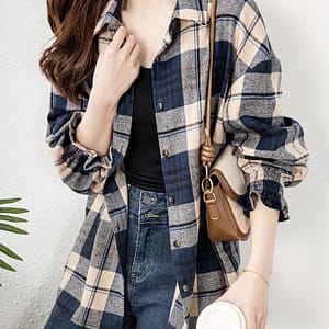 A Checkered Shirt Blouses Shop Online at Dubai Trades